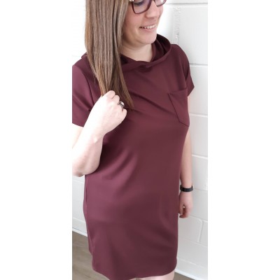 Robe Spring avec capuche -Bourgogne