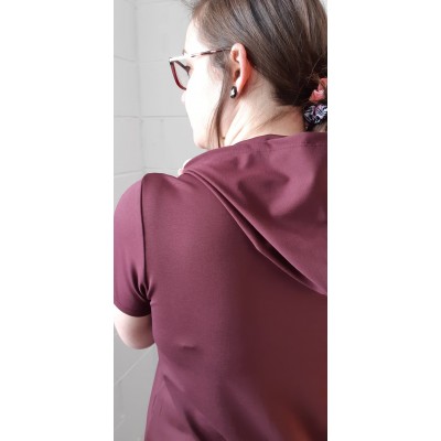 Robe Spring avec capuche -Bourgogne