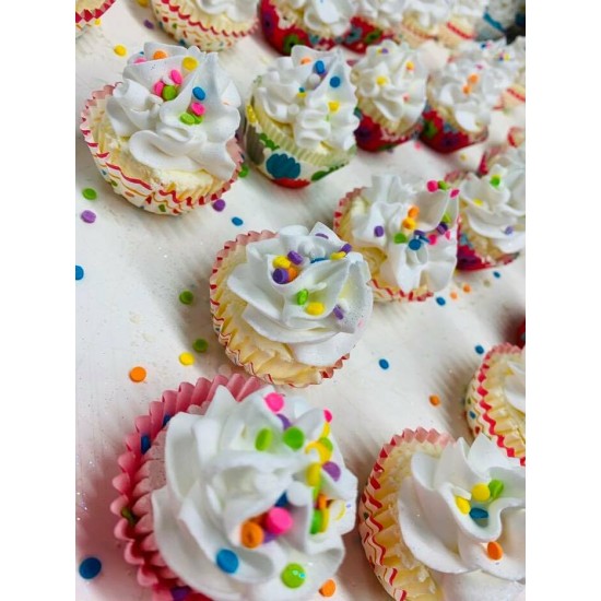 Bombe de bain effervescente - Mini Cupcake 34g (assortis)