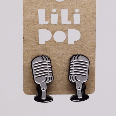 Boucles d'oreilles Lili POP-Miocrophone