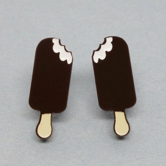 Boucles d'oreilles Lili POP- Pops Chocolat...