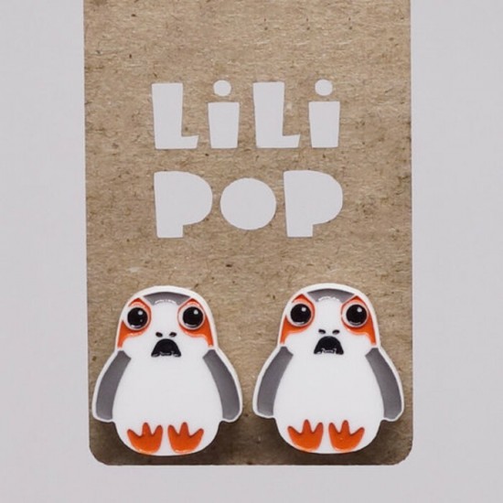 Boucles d'oreilles Lili POP- Porg (Star Wars)