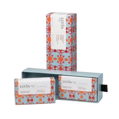 Ensemble cadeau Lucia N°10 Savons à la rose de...