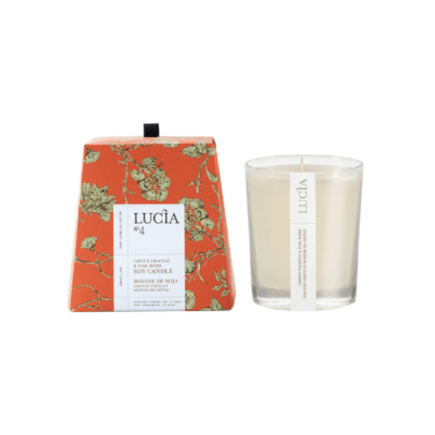 Lucia N°4 Bougie de soja Orange verte et mousse...