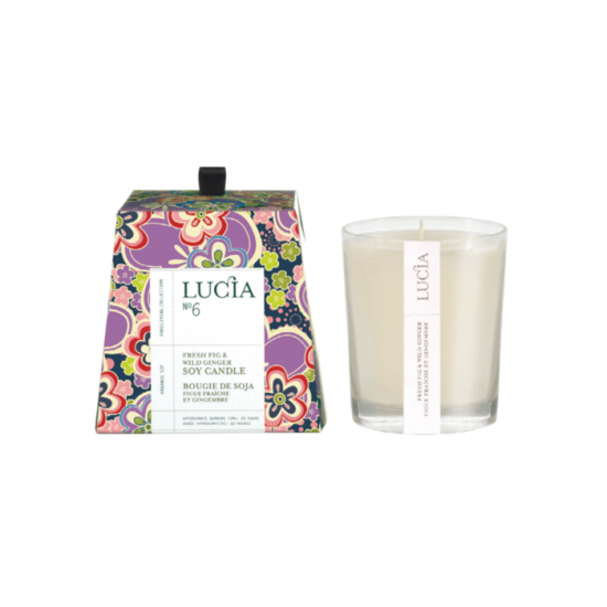 Lucia N°6 Bougie de soja Figue fraîche et gingembre (20h)