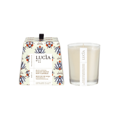 Lucia N°11 Bougie de soja Lotus bleu et orange...