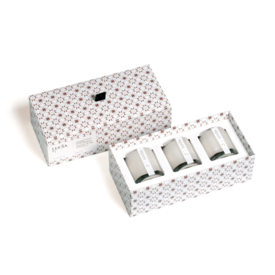 Lucia  N°1 Bougies de soja Fleur de lin et lait...
