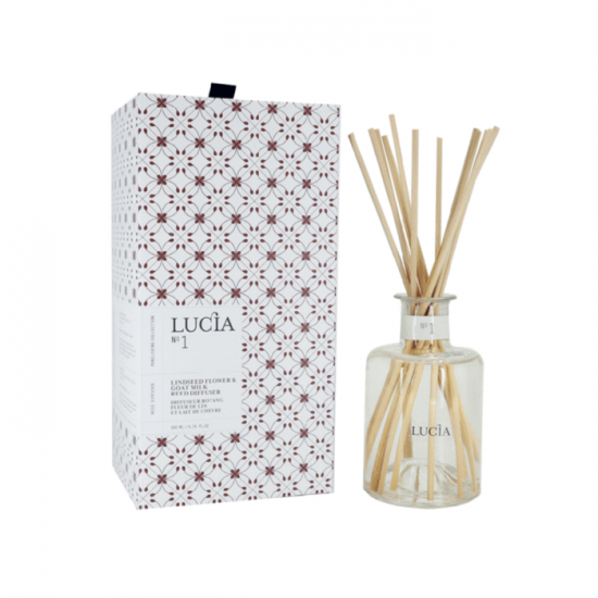 Lucia  N°1 Diffuseur rotang Fleur de lin et lait de chèvre (200ml)