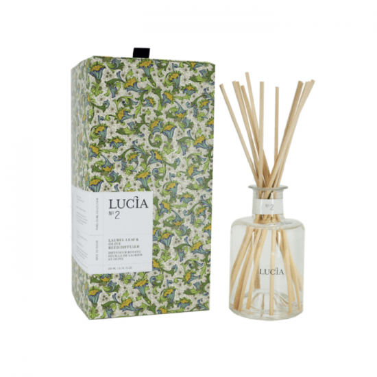 Lucia  N°2 Diffuseur rotang Feuille de laurier et olive (200ml)