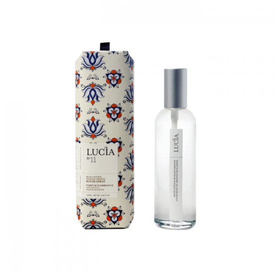 Lucia  N°11 Parfum d’ambiance Lotus bleu et orange sicilienne  (100ml)