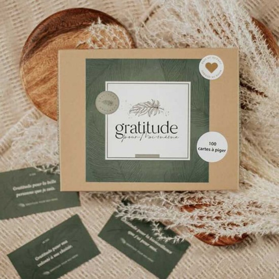 Boîte de cartes à piger - Gratitude pour moi-même
