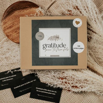 Boîte de cartes à piger - Gratitude pour toi,...