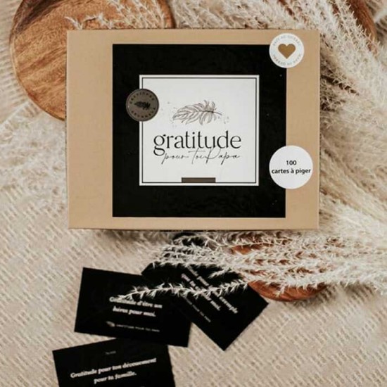Boîte de cartes à piger - Gratitude pour toi, Papa