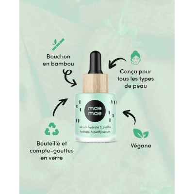 Sérum Maemae hydrate et purifie - FRAISE ET MELON D'EAU