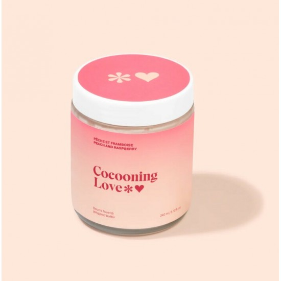 Beurre corporel fouetté Cocooning Love - Pêche et framboise - 240 ml