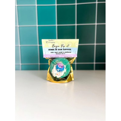 Bombe de bain avec surprise, Beigne pop it