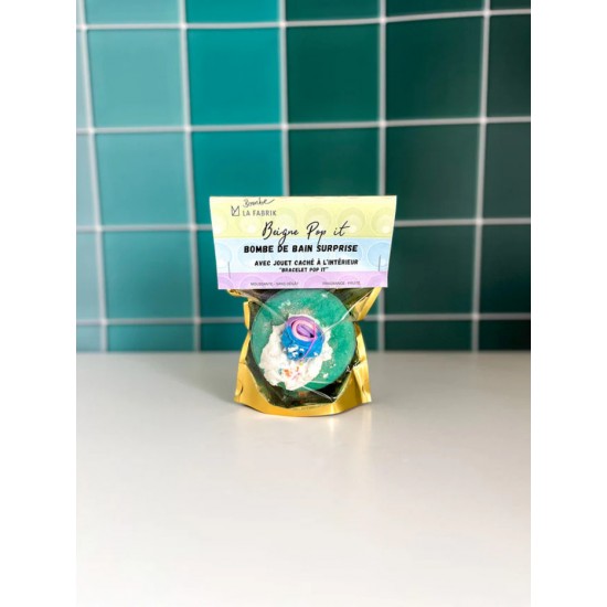 Bombe de bain avec surprise, Beigne pop it