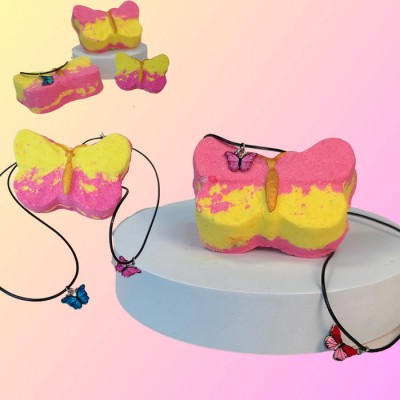 Bombe de bain avec surprise, Papillon