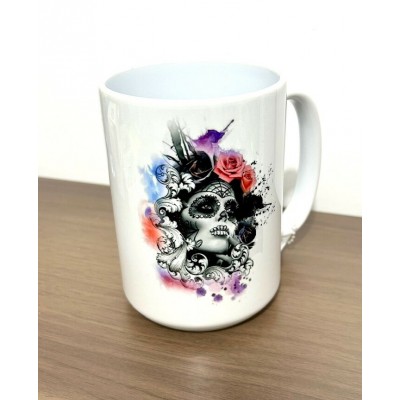Tasse en céramique- Visage jour des morts