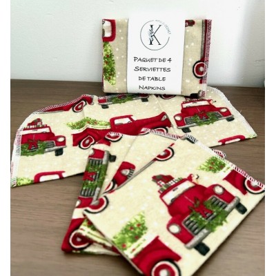 Serviettes de table lavable