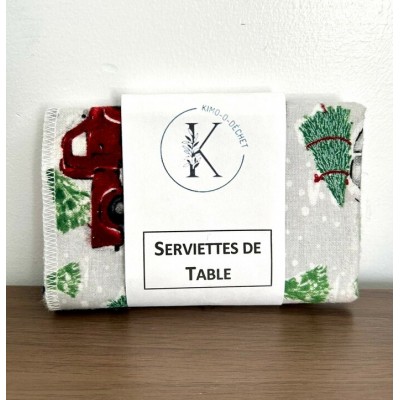 Serviettes de table lavable