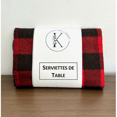 Serviettes de table lavable