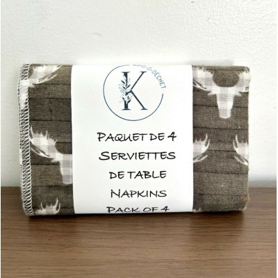Serviettes de table lavable