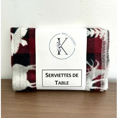Serviettes de table lavable