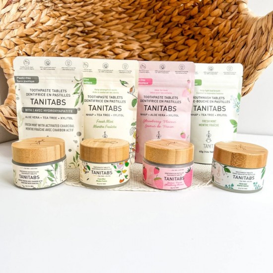 Dentifrice en pastille TANITABS, 100% naturel sans fluor