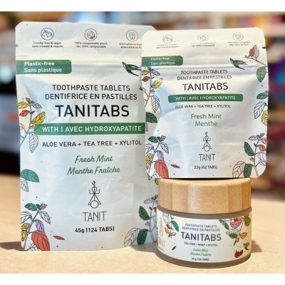 Dentifrice en pastille TANITABS, 100% naturel sans fluor