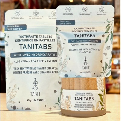 Dentifrice en pastille TANITABS, 100% naturel sans fluor
