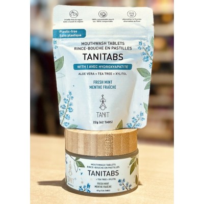 Dentifrice en pastille TANITABS, 100% naturel sans fluor