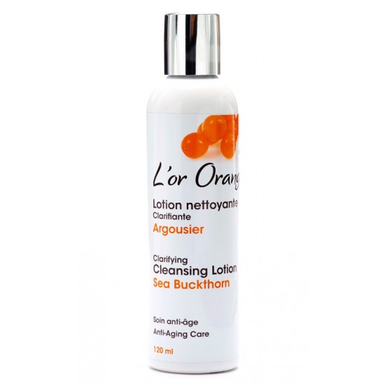 Lotion nettoyante clarifiante à l'argousier- L'Or Orange (120 ml)