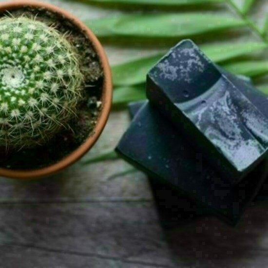Savon Lait d'ânesse - Détoxifiant au Charbon activé acné et points noirs  (120 g)