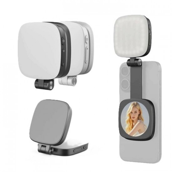Lampe Selfie Magnétique & Miroir | L'Éclat Professionnel de Poche
