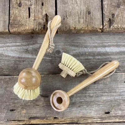 Brosse en bois avec tête interchangeable