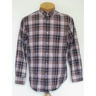 Chemise usagée adaptée bleue & grise GRANT...