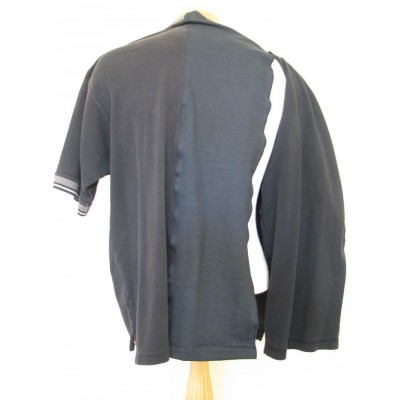 Polo usagé adapté noir et gris Denver Hayes