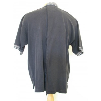 Polo usagé adapté noir et gris Denver Hayes