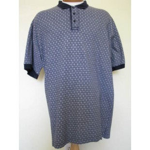 Polo usagé adapté noir et gris Sportex G&LF