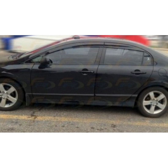 Déflecteurs de fenêtre latérale Mugen Honda Civic 4 portes 2012-15