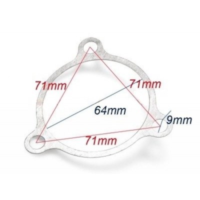Gasket de sortie de turbo T3 wastegate interne