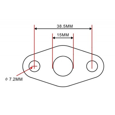 Kit de flange retour d'huile turbo ball bearing