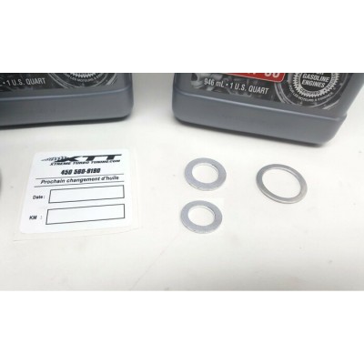 Nécessaire pour changement huile moteur et transmission manuel Amsoil et K&N