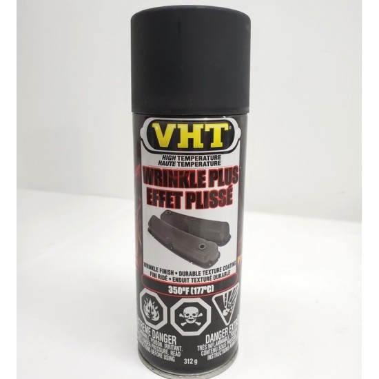 Peinture effet plissé pour couvert de valves VHT haute température  (Noir)