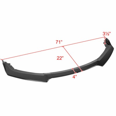 Lip avant 3 pcs.  Honda Civic 2 et 4 portes 2016-18