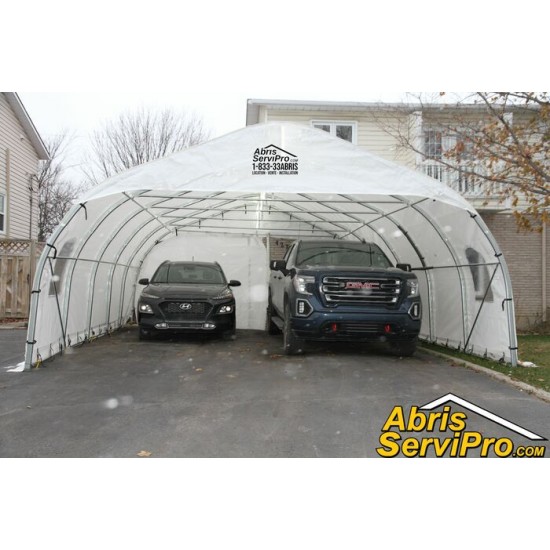 Abri d'auto 20' x 30'