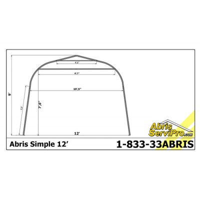 Location Abri d'auto 12' X 40'