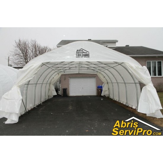 Abri d'auto 18' x 40'