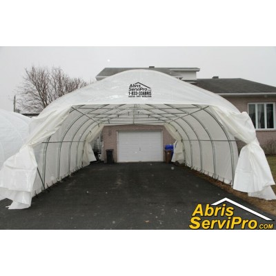 Abri d'auto 18' x 25'